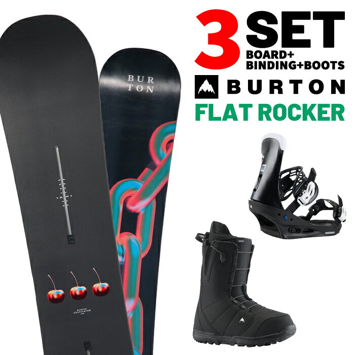 楽天市場】スノーボード 3 点 セット バートン（スポーツ・アウトドア