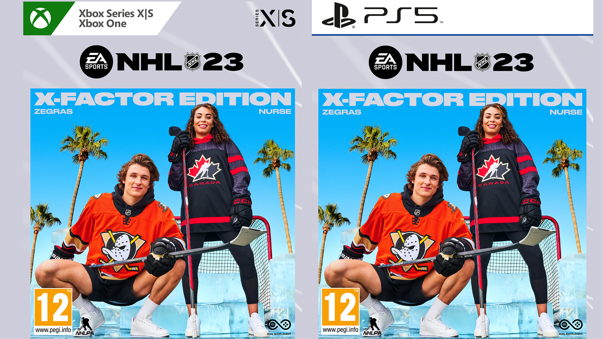 NHL 23 reveals new cover athletes Trevor Zegras and Sarah Nurse