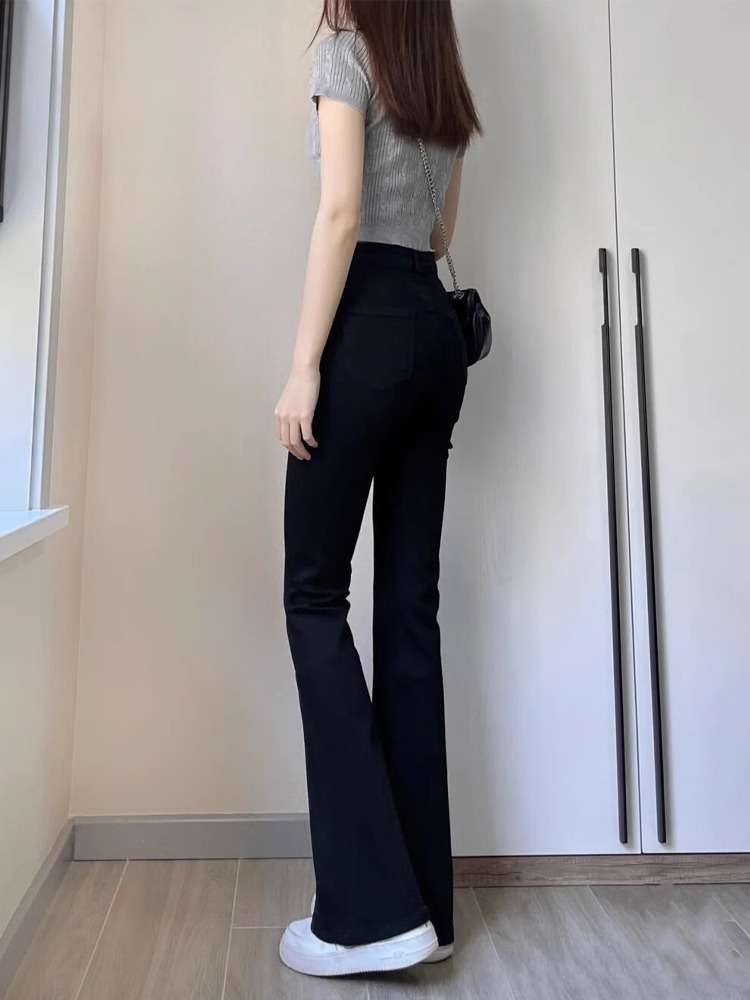黒コーデ ハイウエストフレアパンツ パンツ|黒コーデ専門通販 BlackMode