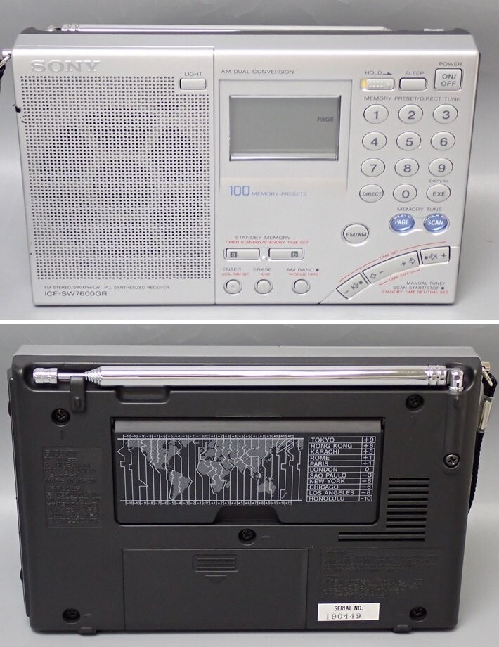 Sony ICF-SW7600GR World Band Receiver AM/FM/SW/SSB Radio Unused