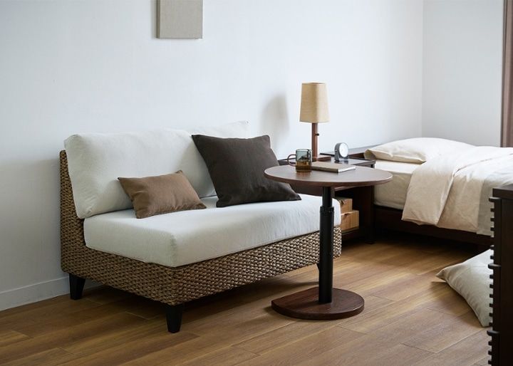 ラン・コンパクトソファ 2P 1100 ベンチ (ヒヤシンス)・2人掛け～狭い