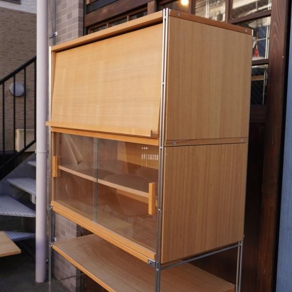 無印良品(MUJI)の人気のタモ材×ステンレスユニットシェルフ(ボックス