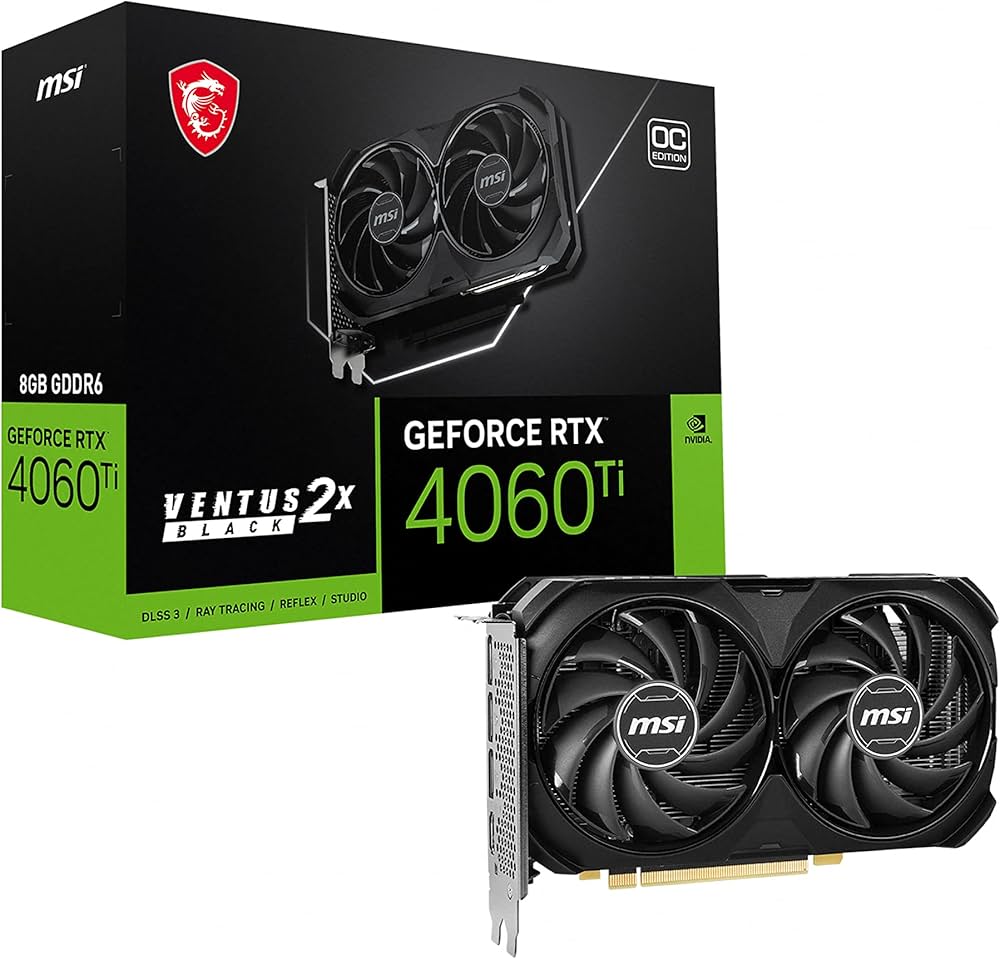 Amazon | MSI GeForce RTX 4060 Ti VENTUS 2X BLACK 8G OC