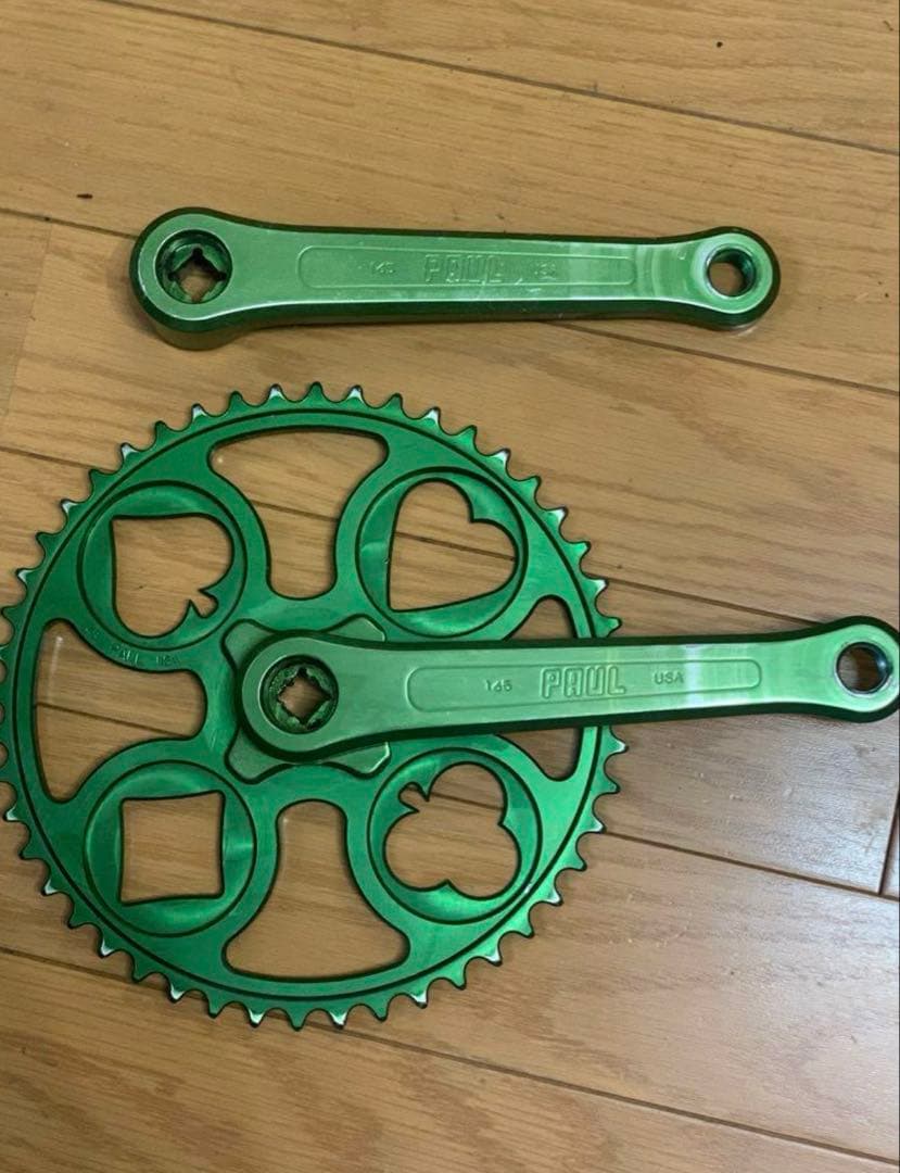 パーツ Paul  flash Crank 48T 165mm PAUL 「ポール」 PIST ROAD ROYAL FLASH 48T 165mm クランク / 大阪