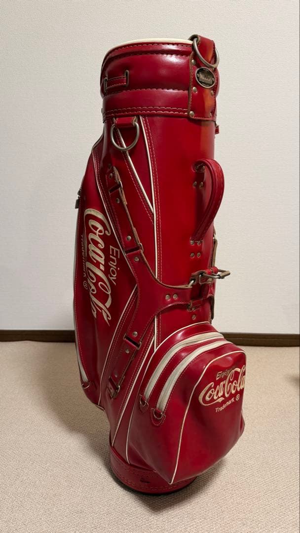 ビンテージ　ゴルフキャディバッグRon Miller Coca-Cola モデル 1992 Miller Coca-Cola Golf bag with the original towel included
