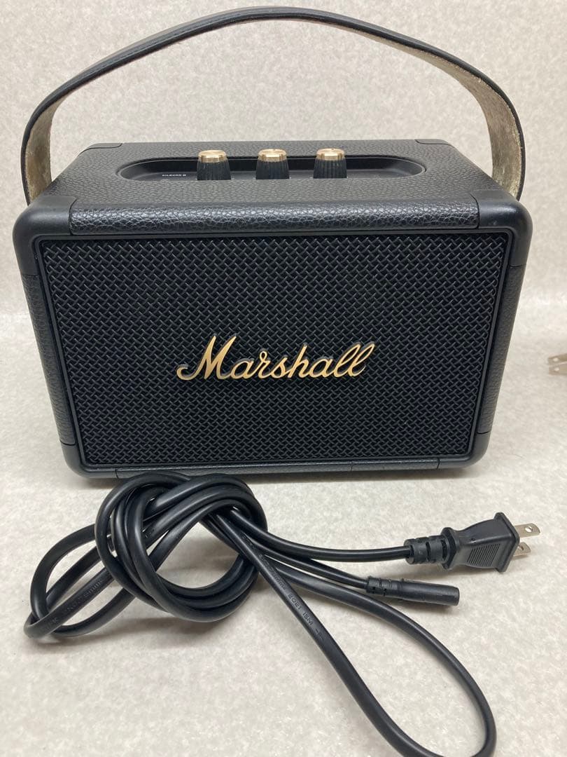 D）Marshall マーシャル Bluetoothスピーカー キルバーン II Kilburn II Black and Brass - ポータブルスピーカー | Marshall.com