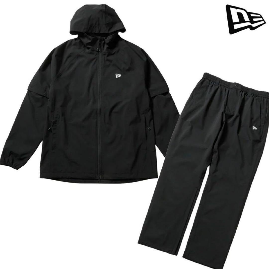 NEW ERA ニューエラゴルフ レインウェア アウトラインロゴ セットアップL NEW ERA ニューエラゴルフ レインウェア アウトラインロゴ
