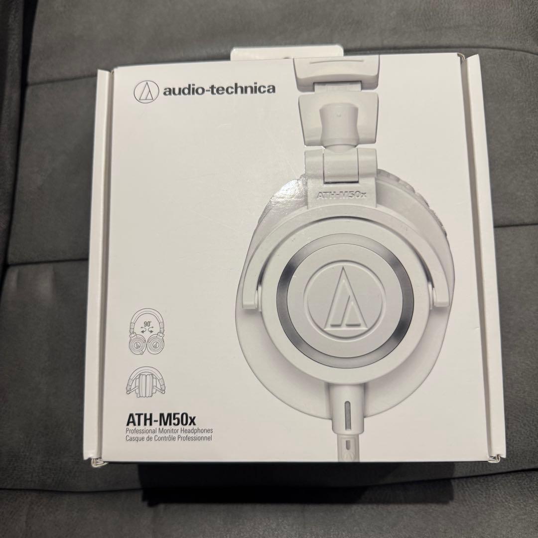 audio-technica ATH-M50xWH ホワイト Audio-Technica ATH-M50xWH Closed-Back Monitor Headphones - White