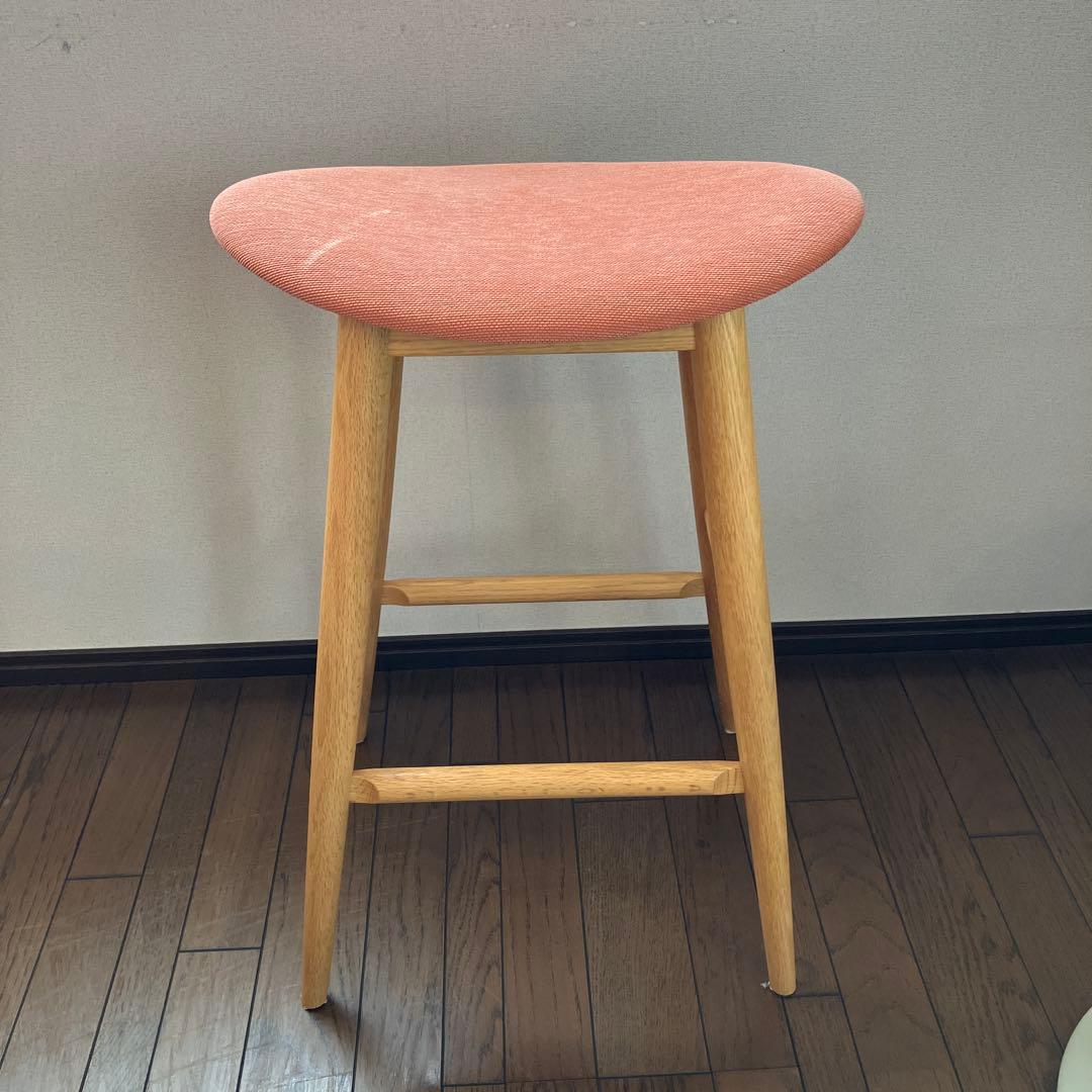 KASHIWA ハイスツール ピンク KASHIWA】ハイスツール 飛騨の家具 オーク材 板座 人気 おすすめ