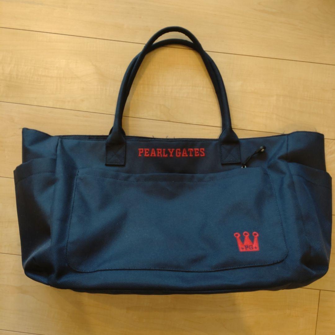 PEARLY GATES ネイビー トートバッグ パーリーゲイツ トートバッグ ショルダーバッグ 肩掛け メンズ PEARLY