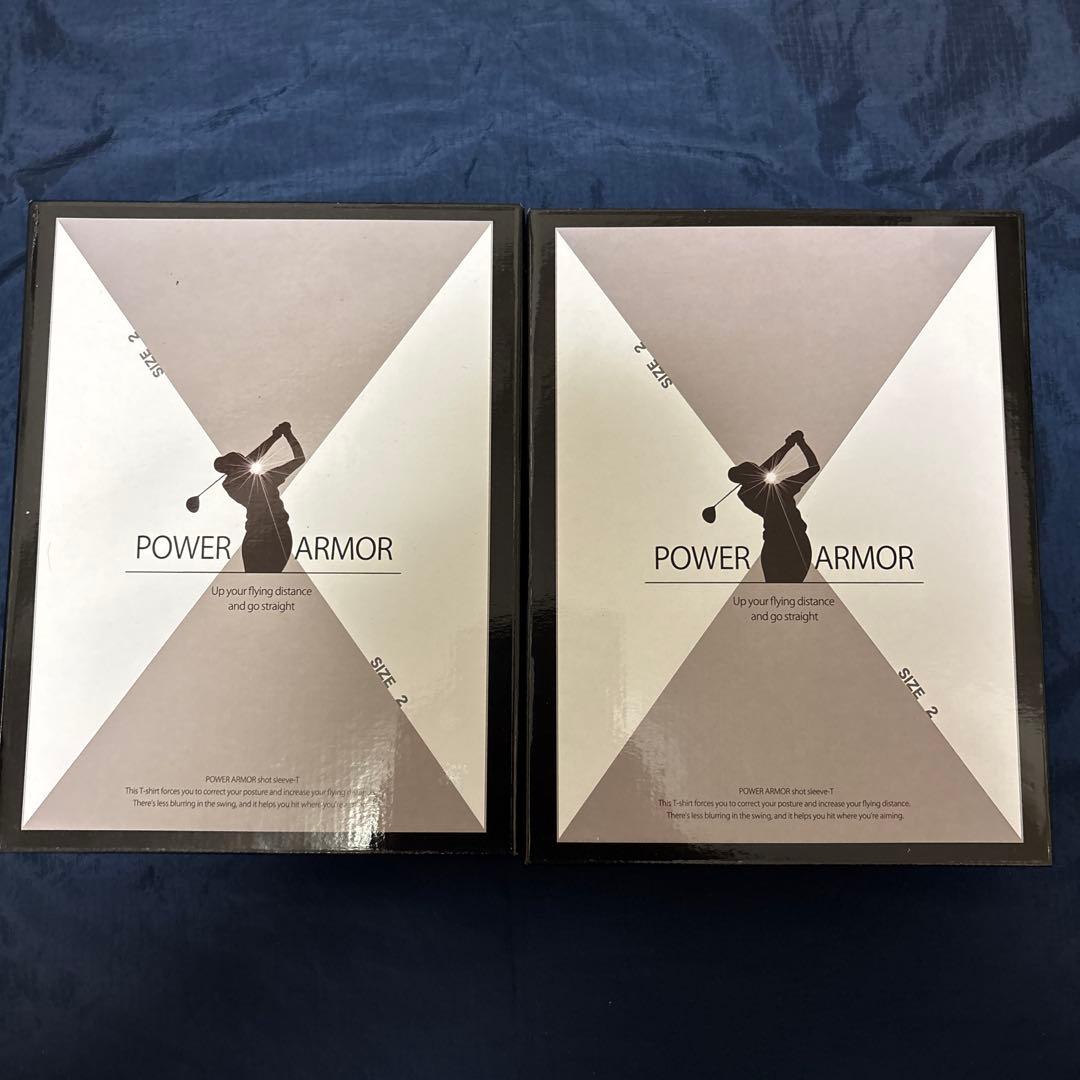 POWER ARMOR ゴルフシャツ サイズ2 ブラック 2枚セット adidas（アディダス） ゴルフウェア IKK78 BOS グラフィック