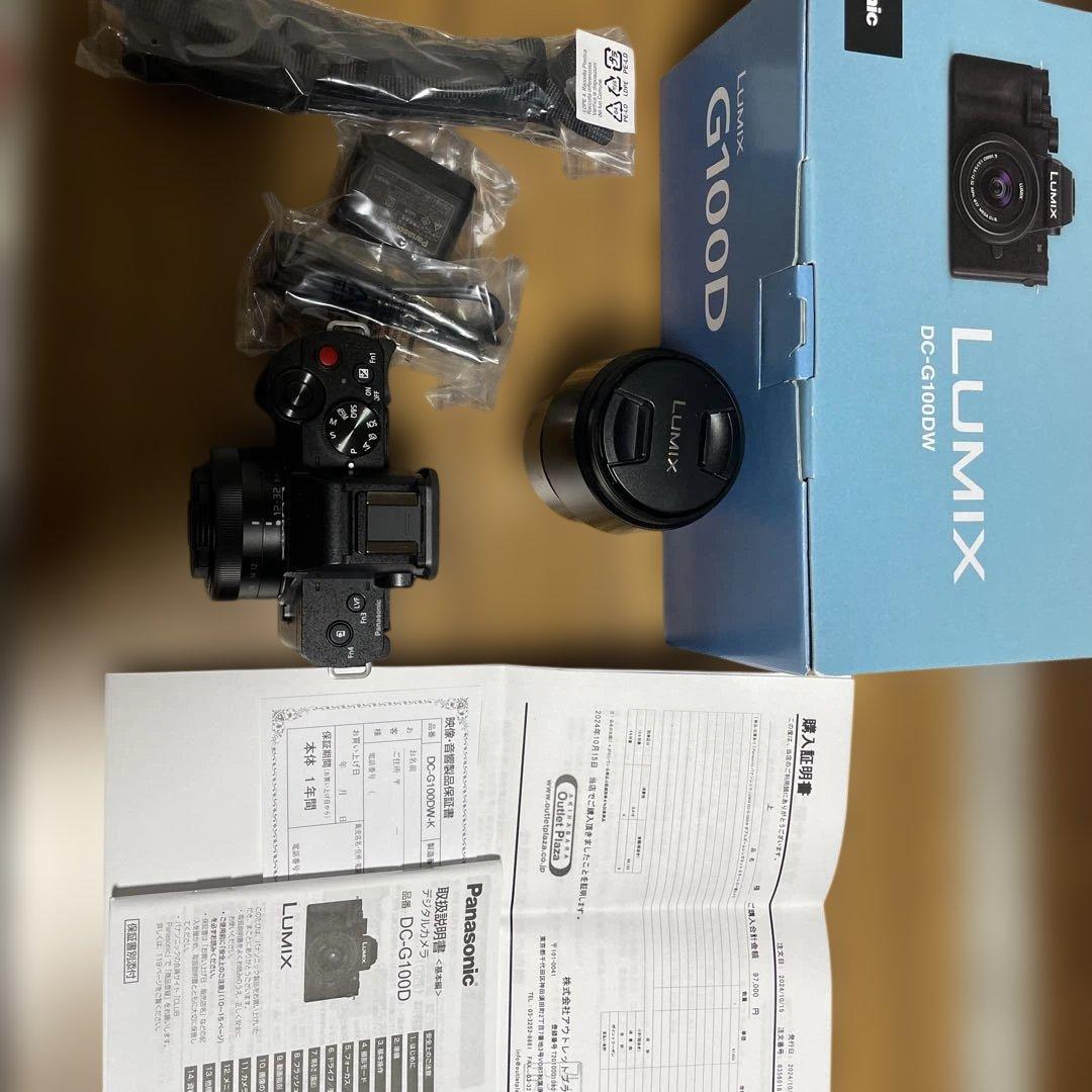 『極美品』LUMIX G100DWデジタルカメラWズームキット。 楽天市場】[新品]Panasonic パナソニック LUMIX G100D Wキット ダブル