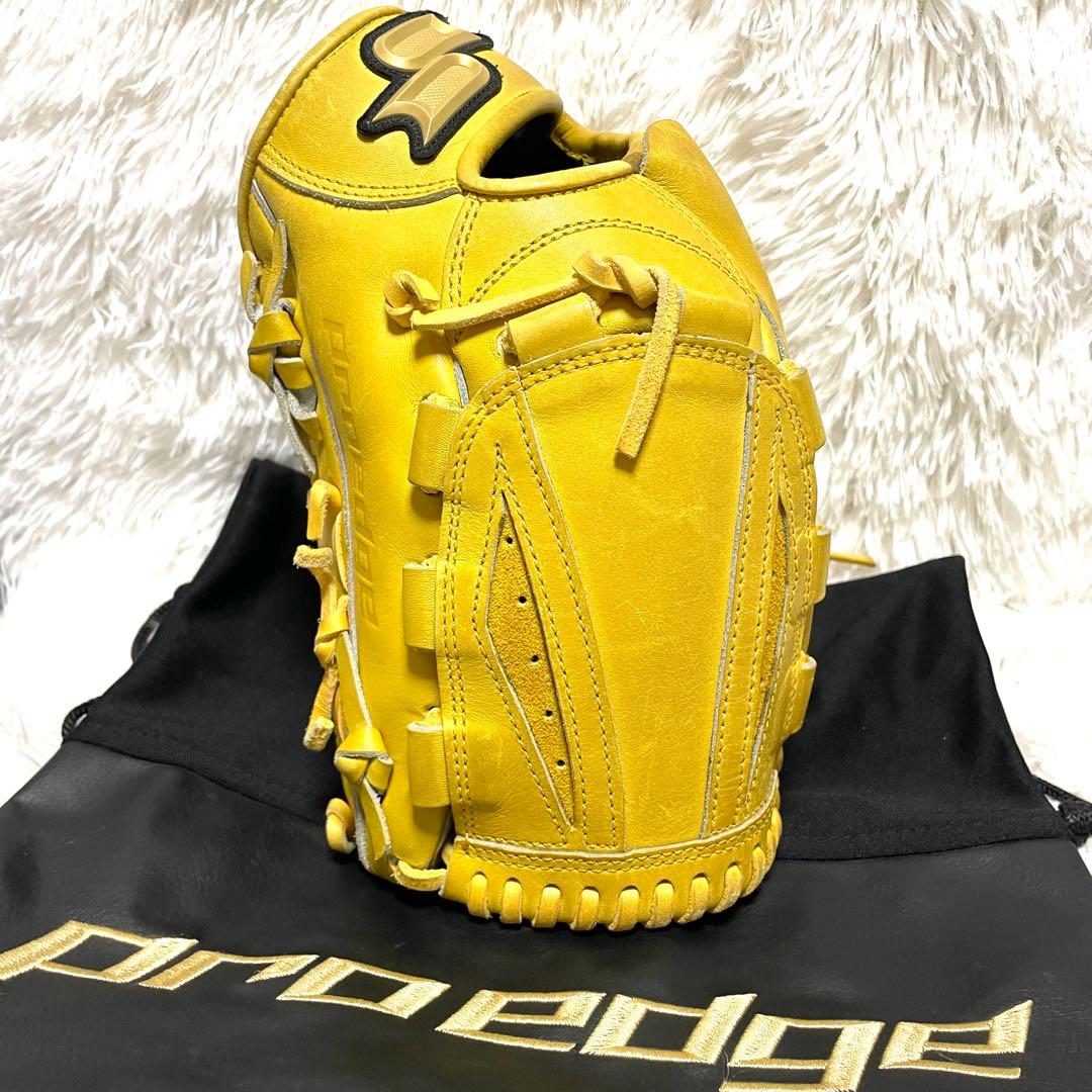 【美品】SSK Proedge オーダー グローブ 硬式 右投 投手用 保存袋付 野球 エスエスケイ 硬式グローブ プロエッジ proedge 投手用
