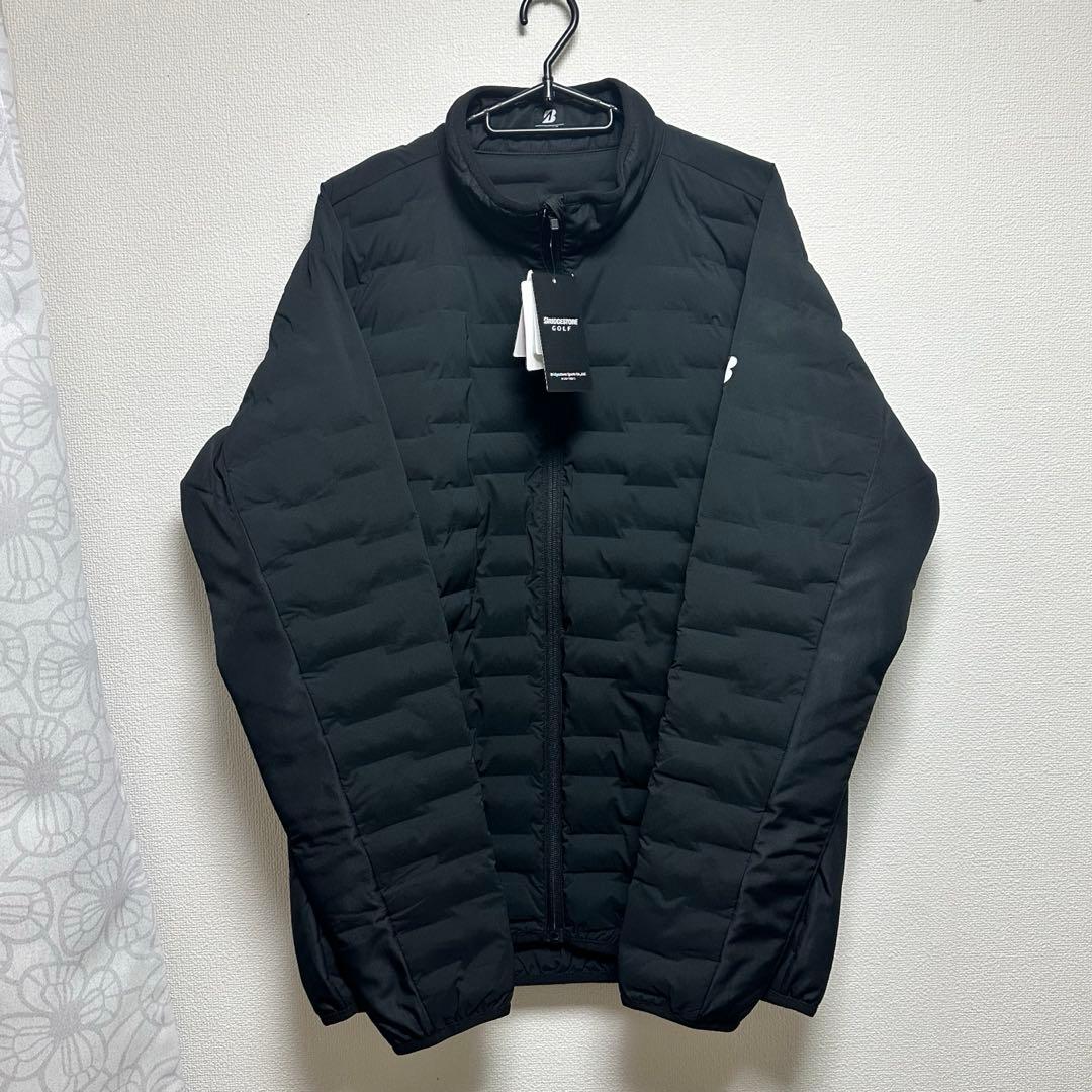 未使用タグ付き　ブリヂストン ゴルフウェア　キルティングジャケット　size、L ブリヂストンゴルフ メンズ Suizing 水神 レインウェア 上下セット
