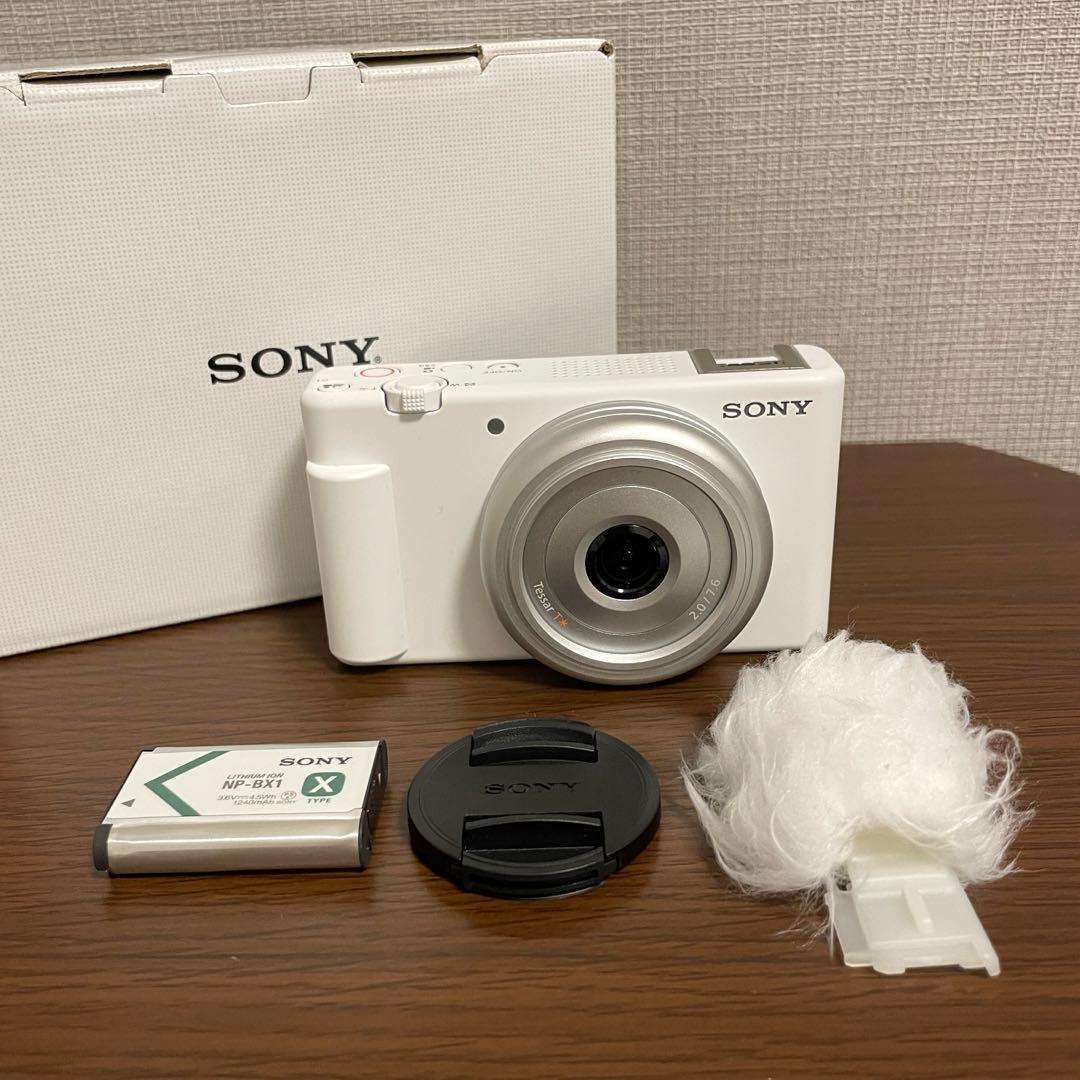 【美品】SONY ZV-1F ホワイト VLOGCAM [新品]SONY ソニー ZV-1F ホワイト(ZV-1F W)（キャンペーン